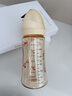Grosmimi原裝進口格羅咪咪新生嬰兒防脹氣奶瓶仿真母乳液態(tài)硅膠嘴PPSU耐摔 香檳金（適合3-5-6月+） 300ml 曬單實拍圖