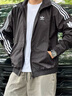 adidas休閑簡(jiǎn)約三條紋梭織立領(lǐng)夾克外套男裝阿迪達斯官方三葉草 黑色 2XL 曬單實(shí)拍圖