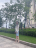 Sugargirl夏季職業(yè)西裝套裝女西服連衣裙主持正裝珠寶酒店美容院接待工作服 天藍色無袖連衣裙 (贈腰帶) M 曬單實拍圖