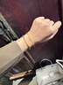 周六福黃金手鏈女雙層圓珠手鏈足金999 計價(jià)AA072322 約5.77g 16+2cm  曬單實(shí)拍圖