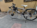 WELLCLS公路自行車(chē)變速死飛成人山地彎把單車(chē)賽車(chē)超輕騎行越野初高中學(xué)生 白黑白24速40刀 曬單實(shí)拍圖