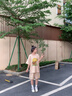 純棉短袖短褲套裝女夏季大碼胖mm寬松時(shí)尚休閑運動(dòng)風(fēng)穿搭一整套潮 白色 L 曬單實(shí)拍圖