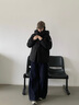 鴨鴨（YAYA）【時空道宇系列】羽絨服女短款冬季新款防風保暖韓版寬松面包服 月光白色 M 【推薦110-130斤】 曬單實拍圖
