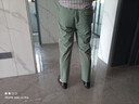 Prato Lee男士九分休閑褲男修身直筒褲男夏季彈力9分褲男褲子男九分褲薄款 豆綠色 31 曬單實拍圖