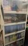 唐輯鋼制書架書柜防塵落地多層帶門鐵藝書架置物架收納儲物柜六層長80 曬單實拍圖