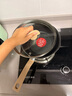 特福（Tefal）平底鍋煎蛋不粘鍋早餐煎鍋少油少煙燃?xì)庠铍姶艩t通用深煎鍋米色 曬單實拍圖