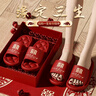 利達(dá)妮（TZLDN）【買一送一】結(jié)婚拖鞋一對(duì)女夏季新郎新娘紅色喜慶陪嫁防滑涼拖鞋 新娘+新郎【白頭偕老】 38-39 女+42-43男 曬單實(shí)拍圖
