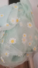 G.DUCKKIDS女童連衣裙2024夏季新款洋氣兒童公主裙大童夏裝裙子女孩蓬蓬紗裙 綠色 150 曬單實(shí)拍圖