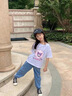 千丫丫庫洛米女童短袖t恤夏季2025新款潮亮片變色衣服可變圖案兒童夏裝 白色 庫洛米/玉桂狗A款（亮片） 140 cm 曬單實拍圖