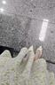 千百度七夕禮物【靜音系列】羊皮細高跟鞋春季新款淺口單鞋女 黑色 34 曬單實拍圖