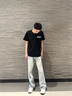 WHIM NASA韓版情侶t恤短袖男女同款潮牌夏季純棉圓領(lǐng)印花青少年學(xué)生上衣服 深灰 XL 曬單實(shí)拍圖