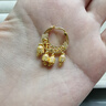 中銀億金安吉拉波希米亞風(fēng)耳圈黃金耳環(huán)女足金耳釘首飾生日情人節(jié)禮物 黃金耳環(huán)【金重約6.5g】 曬單實(shí)拍圖