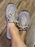 西域駱駝（VANCAMEL）品牌老北京布鞋女新款大碼41女士休閑牛筋軟底單鞋防滑媽媽豆豆鞋 米色 38 腳寬腳胖建議拍大一碼 曬單實(shí)拍圖