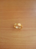 中國黃金（CHINA GOLD）暴富黃金戒指女士足金錢(qián)幣戒指情侶對戒國慶中秋節禮物送女友老婆 足金錢(qián)幣戒指14#約1.0g 曬單實(shí)拍圖