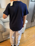 Gap男女童2025春季新款純棉小熊刺繡短袖T恤百搭兒童裝上衣756113 海軍藍(lán) 150 cm(12-13歲) 亞洲尺碼 曬單實(shí)拍圖