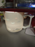 唐豐玲瓏茶杯大容量茶水分離辦公杯家用羊脂玉瓷鏤空泡茶杯子馬克杯 千里江山玲瓏辦公杯340ml 曬單實拍圖