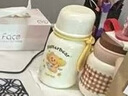 蘇泊爾黃油小熊聯(lián)名保溫水杯女士吸管高顏值杯子大容量戶外杯子學(xué)生水壺 白皙加油-晶瓷款 700ml 曬單實(shí)拍圖