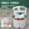 美添樂（HoMettler）凈污分離拖把家用一拖凈免手洗2025旋轉(zhuǎn)懶人拖把平板帶桶配3拖布 曬單實拍圖