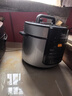 美的（Midea）電壓力鍋電高壓鍋高壓電飯鍋微壓電飯煲6升0涂層304不銹鋼不粘家用加深雙內(nèi)膽3-12人煲湯燉肉煮飯 【少鹽提鮮】0涂層不銹鋼 6L 曬單實(shí)拍圖