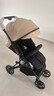 Baby boat貝舟B5嬰兒車雙向輕便折疊高景觀新生寶寶可坐躺0-3歲遛娃手推車 雅致咖+蚊帳 曬單實拍圖
