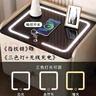 林優(yōu)格威智能臥室床頭柜家用多功能無(wú)線(xiàn)充電簡(jiǎn)約現代實(shí)木儲物柜皮質(zhì)新款柜 香檳灰【燈+無(wú)線(xiàn)充+usb+指紋鎖】 實(shí)木抽屜款：50寬*40厚*48cm高 曬單實(shí)拍圖
