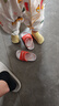 NIKE 耐克男女童涼鞋KAWA SLIDE夏季輕便緩震柔軟舒適兒童休閑涼拖鞋 BV1094-800 25 【建議腳長14cm】 曬單實拍圖