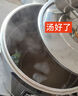 三鼎蒸煮桶電熱燒水桶開水桶304不銹鋼商用大號(hào)復(fù)底煮粥鹵味草藥涼茶奶茶控溫保溫月子桶防干燒開水器 【可煮粥鹵味等】裝水約59斤雙溫控復(fù)底款有龍頭 曬單實(shí)拍圖