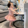 G.DUCKKIDS童裝tutu裙女童連衣裙夏季吊帶裙兒童公主裙子甜美風(fēng)生日蓬蓬紗裙 米白色 90 尺碼1~2歲【 80-90cm】 曬單實(shí)拍圖