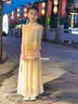G.DUCKKIDS小黃鴨女童國風(fēng)套裝夏季洋氣兒童漢服女孩夏裝新中式唐裝兩件套 短袖款 140 曬單實拍圖
