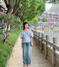 佐敘法式甜美泡泡袖一字肩襯衫女夏裝2025夏季新款氣質(zhì)寬松顯瘦襯衫女 藍(lán)灰色 L （90-105斤） 曬單實(shí)拍圖