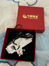 中國(guó)黃金（CHINA GOLD）嬰兒童寶寶長(zhǎng)命鎖S990足銀吊墜男女鈴鐺平安鎖滿月生日兒童節(jié)禮物 【今/次日達(dá)】平安鎖吊墜-黑繩 曬單實(shí)拍圖