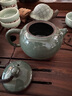 龍泉青瓷創(chuàng)意家用茶壺鐵胎西施泡茶壺單壺冰裂紋陶瓷純手工功夫茶具過濾壺 鐵胎西施壺【禮盒裝】 曬單實拍圖