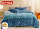 京東京造 220g牛奶絨A類(lèi)床品四件套 INS風(fēng)設計四件套 1.8米床 海瀾 曬單實(shí)拍圖