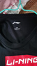 李寧（LI-NING）t恤女士短袖女運(yùn)動(dòng)衣服春夏季半袖體恤女裝春休閑跑步健身投籃服 LINING黑【棉質(zhì)】 M (170) 曬單實(shí)拍圖