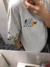 安初夏花卉字母刺繡短袖t恤男女美式復(fù)古寬松百搭高級(jí)設(shè)計(jì)感情侶裝衣服 灰色 【常規(guī)純棉刺繡】 L 【建議100-120斤】 曬單實(shí)拍圖