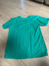 180G純棉圓領(lǐng)短袖t恤大歐碼寬松男女純色全棉空白休閑打底文化衫 翠綠色 M 建議120~140斤 曬單實(shí)拍圖
