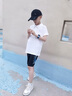 真維斯男童短褲夏季薄款兒童褲子2025新款冰絲速干運動褲男孩中大童外穿 【速干短褲】黑 漸變藍青 140 曬單實拍圖