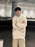 TRYFORLOVE原創(chuàng)情侶裝開(kāi)衫毛衣高級(jí)感2025新款針織秋冬外套男女 米白色 S 曬單實(shí)拍圖