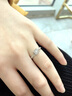 AVHE鉑金鉆戒指人工培育鉆石滿鉆星芒群鑲克拉求結(jié)婚禮物七夕三金戒子 鉑金鉆戒-30分主鉆D色VVS 曬單實拍圖