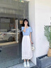 clotho Rennie品牌女鞋真皮半拖小白鞋女2025夏季新款時尚包頭拖一腳蹬懶人板鞋 真皮半拖白色 36 曬單實拍圖