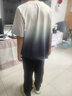 ASK JUNIOR男童褲子2025夏季兒童條紋束腳運動跑步休閑褲 黑色 140 曬單實拍圖