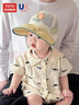 兔兔大文嬰兒防曬帽子夏季薄款1-3歲兒童大檐遮陽男女寶寶網(wǎng)眼漁夫太陽帽 檸檬黃 帽圍48-52CM（建議5個月-3歲） 曬單實拍圖