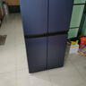 海爾（Haier）冰箱四開(kāi)門(mén)406升家用十字對開(kāi)門(mén)雙開(kāi)門(mén)超薄風(fēng)冷無(wú)霜大容量電冰箱變頻節能新一級冰箱 406升星石藍+一級雙變頻+風(fēng)冷無(wú)霜+母嬰空間 曬單實(shí)拍圖