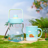 膳魔師（THERMOS）保溫杯馬克咖啡杯440ml茶杯男女情侶水杯子TCDG-451-SUMMER(LF) 曬單實(shí)拍圖