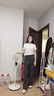 LILY不易掉色2025秋新款女裝復古單褶高腰通勤彈力深色西褲直筒褲 509深灰 M 曬單實拍圖