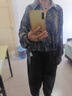 日著游塵藍(lán)長(zhǎng)袖印花襯衫女士2025年新款秋季小眾氣質(zhì)寬松短款上衣 游塵藍(lán) S 曬單實(shí)拍圖