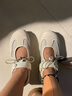 Jeep吉普淺口瑪麗珍鞋女2025夏新款潮流百搭鏤空運(yùn)動(dòng)涼鞋時(shí)尚通勤女鞋 灰色 39 曬單實(shí)拍圖