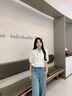 麓格立短袖白襯衫女職業(yè)正裝2025年夏季寬松休閑設計感垂感襯衣上衣 白色襯衫 M 【建議95-110斤】 曬單實拍圖