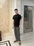 七匹狼短袖T恤男夏季新款翻領(lǐng)冰絲涼感商務(wù)保羅POLO衫打底衫男裝上衣服 黑色 XL 曬單實拍圖
