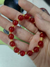 周大生黃金手鏈小蠻腰足金轉運珠玉髓手串七夕禮物女送女友老婆生日禮物 [14金珠]足金小蠻腰紅玉髓手串 曬單實(shí)拍圖